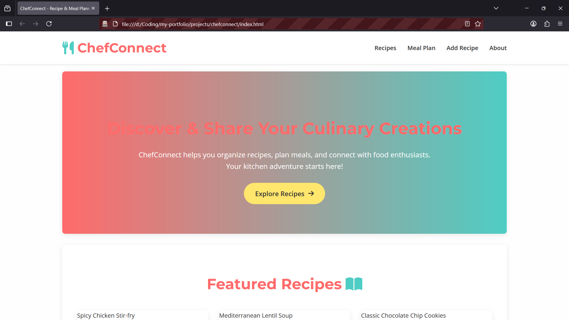 ChefConnect Screenshot
